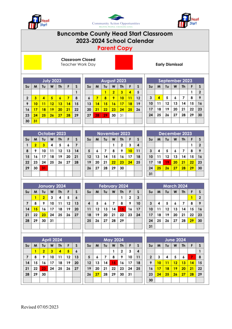Buncombe County Schools Calendar 26 27
