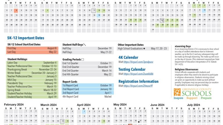 Greenville County Schools Calendar 26 27