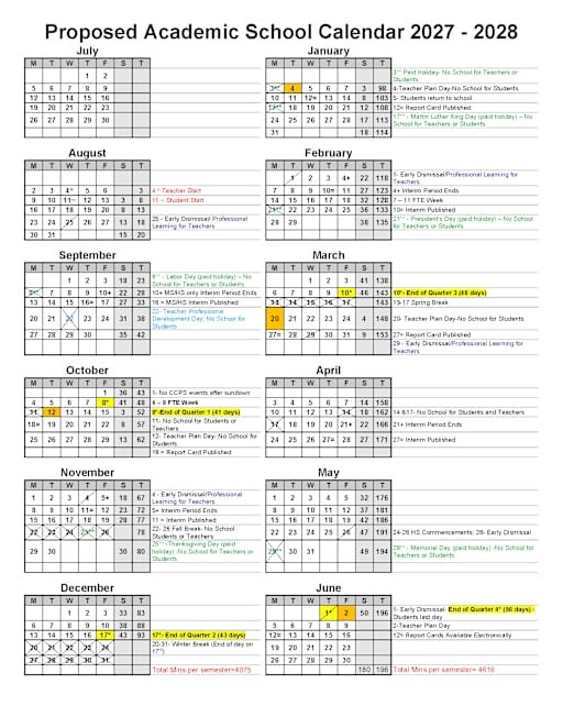 Collier Schools Calendar 26 27