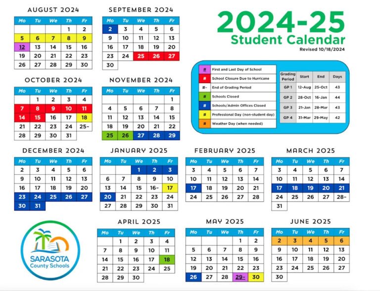 Sarasota County Schools Calendar 26 27