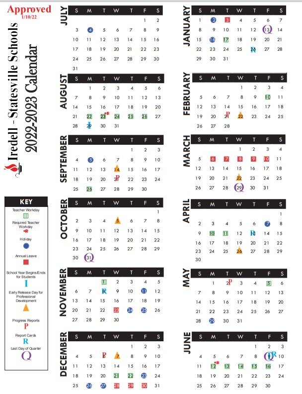 Iredell Statesville Schools Calendar 26 27