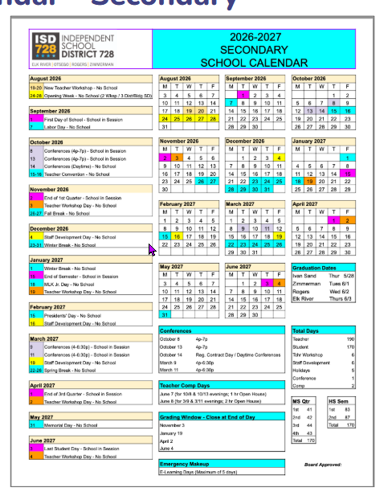 Idea Public Schools Calendar 26 27