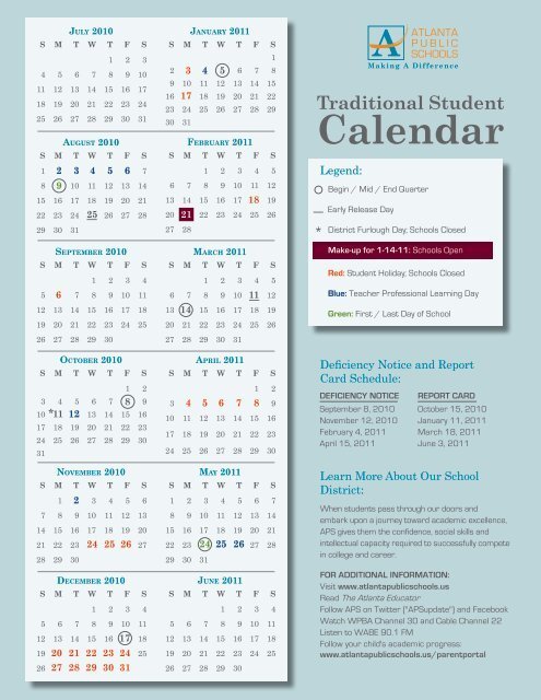 Atlanta Public Schools Calendar 26 27 Pdf