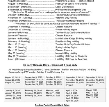 Volusia County Schools Calendar 26 27