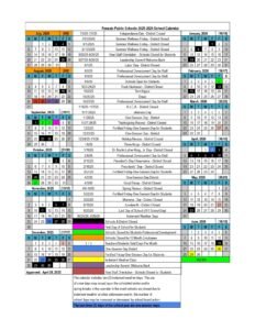 Passaic Schools Calendar 2026