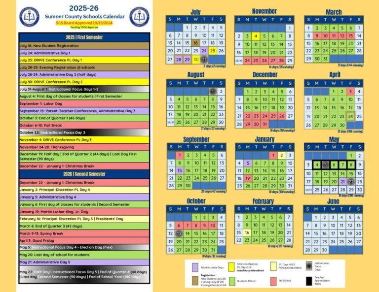 Sumner County Schools Calendar 2026 27