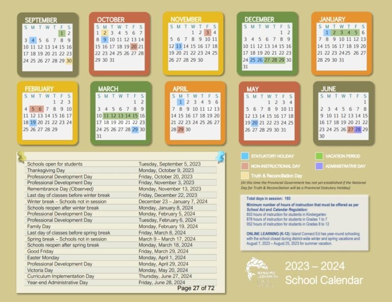 Sd68 School Calendar