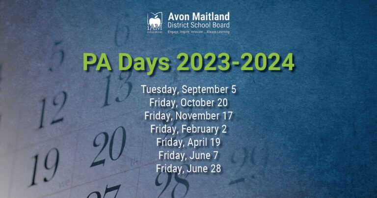 Avon Maitland School Calendar