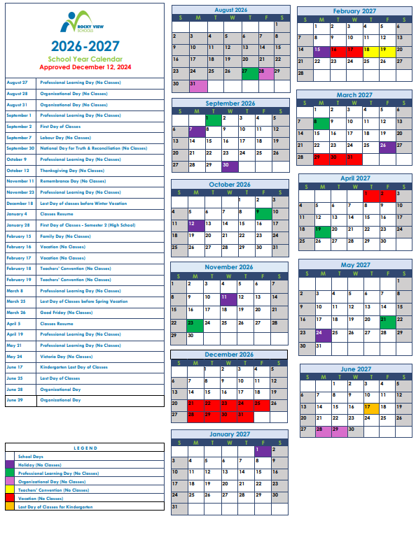 Rvs School Calendar