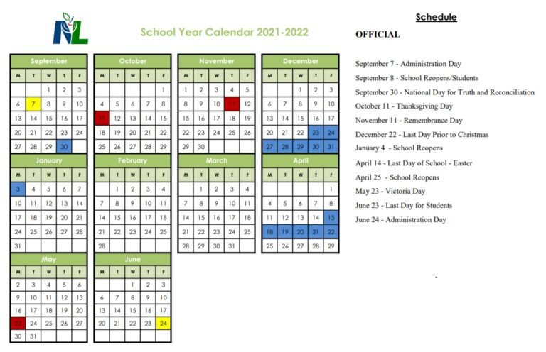 Nlesd School Calendar
