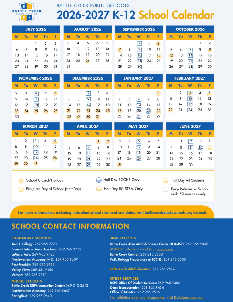 Bcps School Calendar 26-27 4 Bcps School Calendar 26-27
