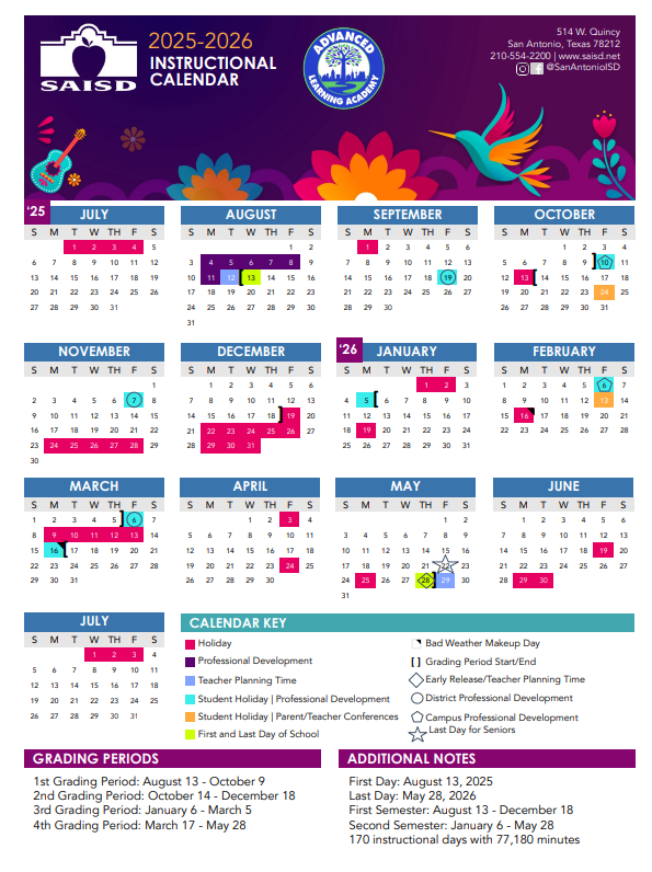 Saisd School Calendar