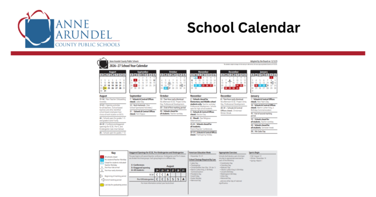 Aacps School Calendar 26-27 12 Aacps School Calendar 26-27