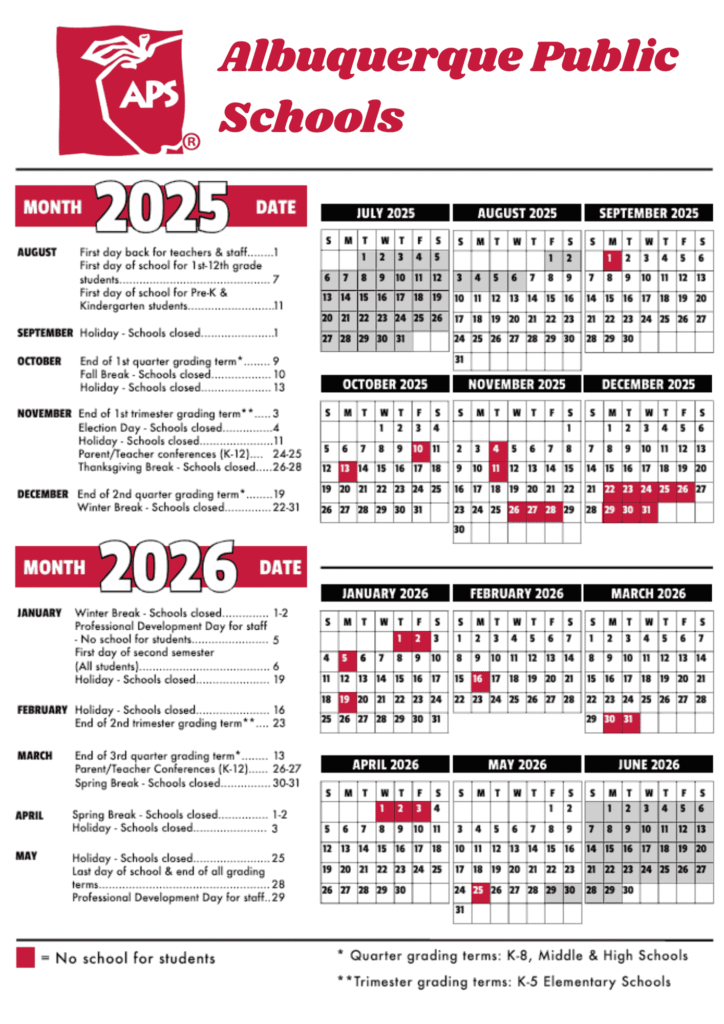 Aps School Calendar 26-27