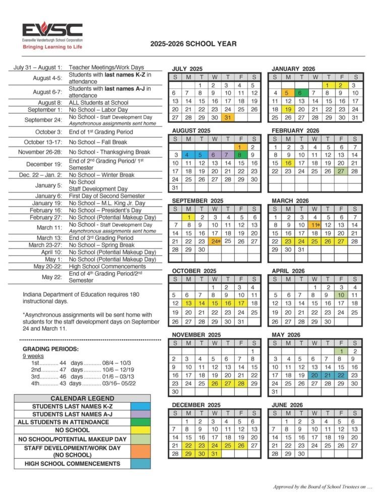Evsc School Calendar 2026 14 Evsc School Calendar 2026
