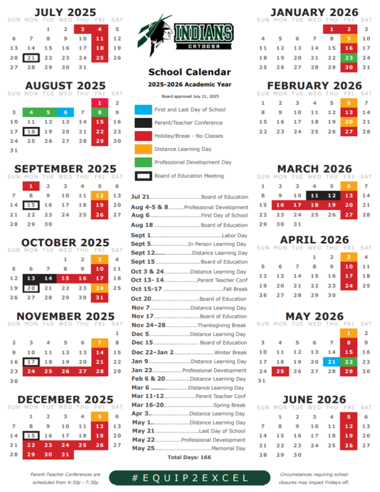 Catoosa County School Calendar