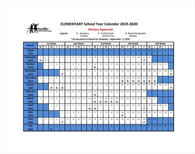 Dufferin Peel School Calendar